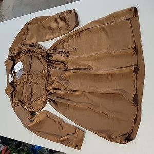 NwOT Lucky Brand metalic dress size medium